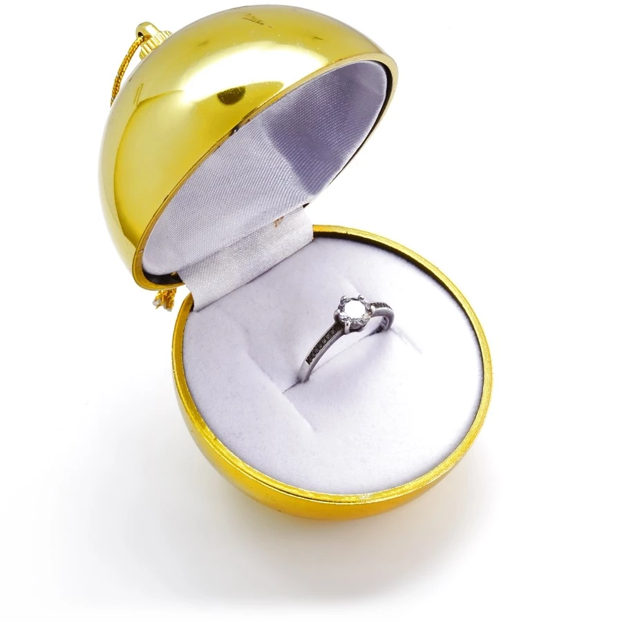 Dárková krabička na šperky vánoční baňka