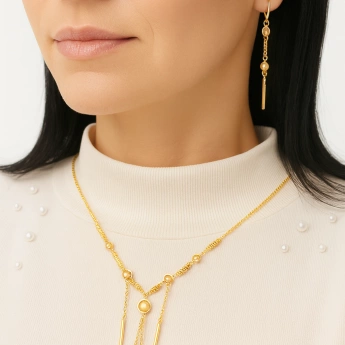 Bižuterní souprava zlacená Valore