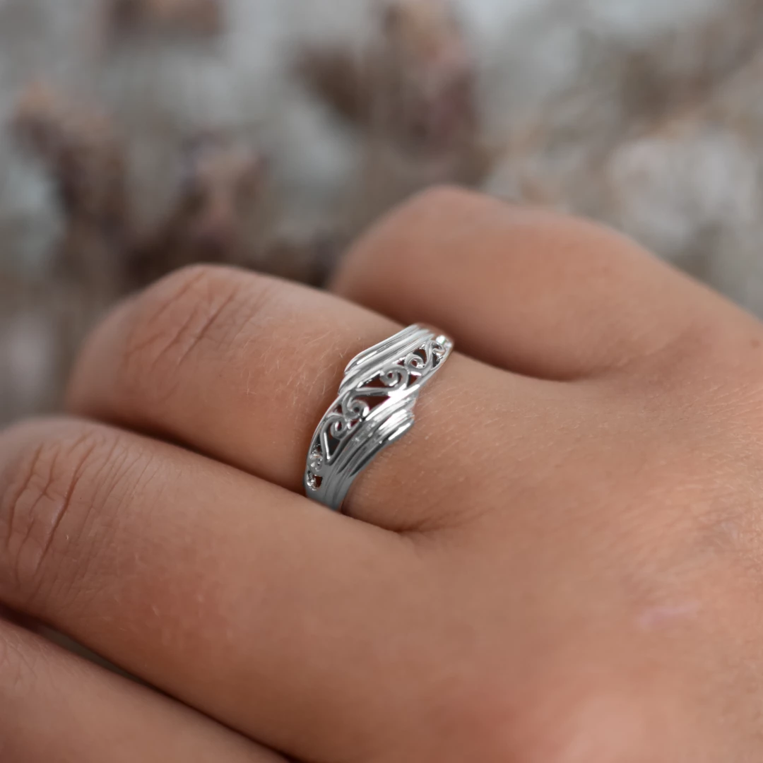 Stříbrný prsten hladký