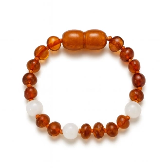 Jantarový náramek čakra Cynthia