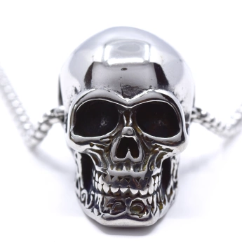 Ocelový přívěsek lebka s řetízkem zdarma Skull