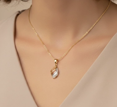 Stříbrná souprava BICOLOR se zlacením