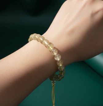 Buddhův energetický náramek citrín Fénix