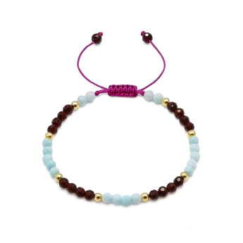 Náramek rubín a amazonit Heliope