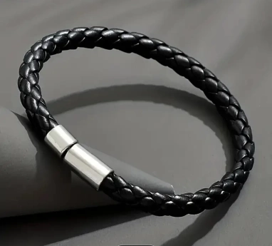 Kožený ocelový náramek Kenny