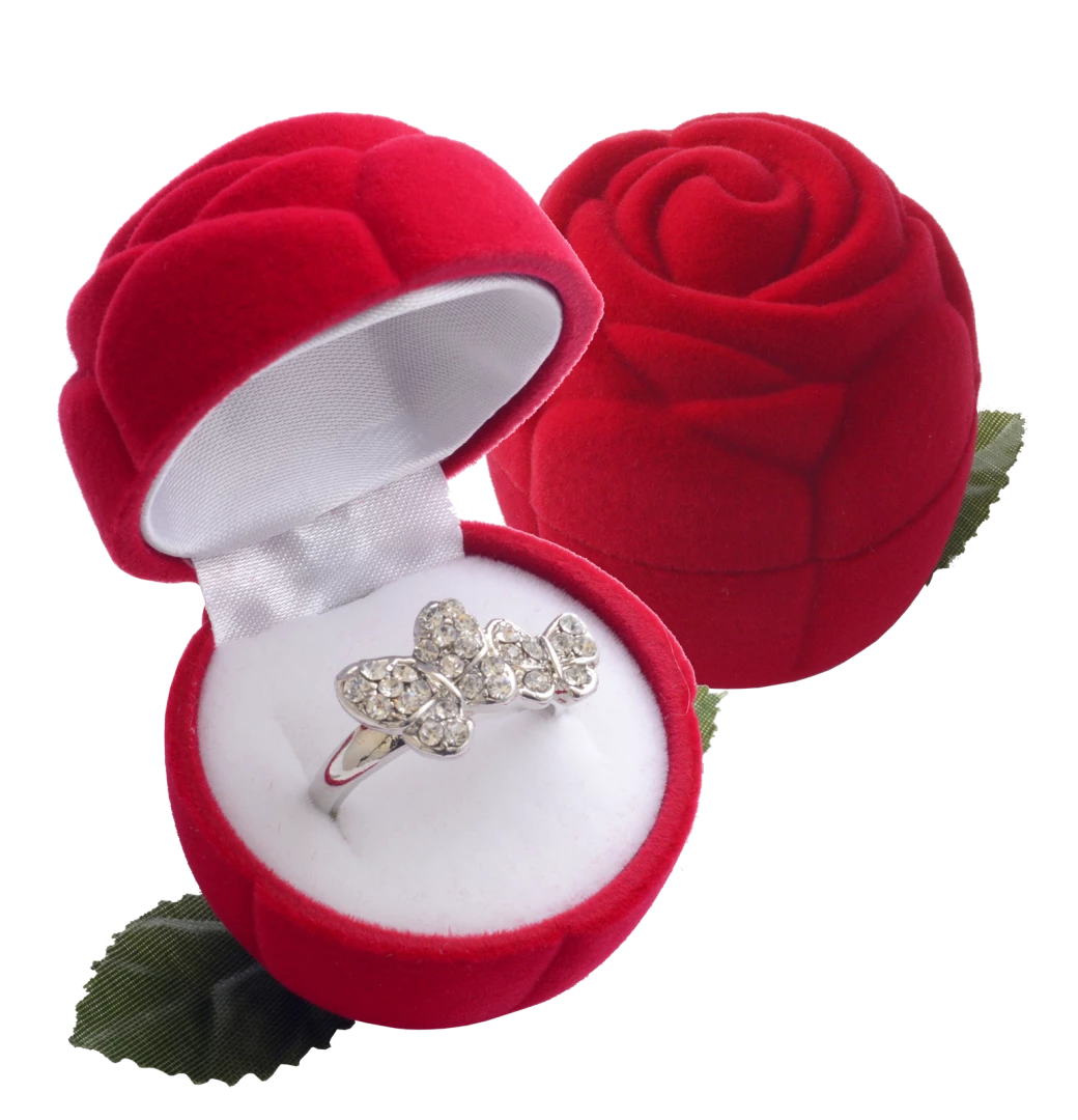 Dárková krabička na šperky růže