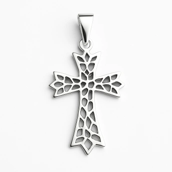 Stříbrný přívěsek zdobený kříž Lucas
