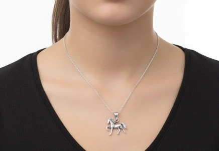 Stříbrný přívěsek kůň Elvis