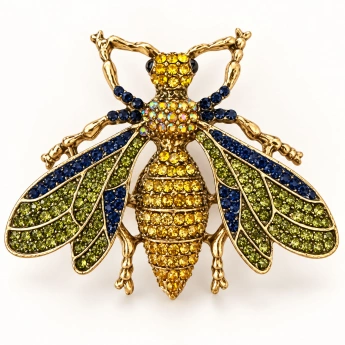 Brož Vosa s krystaly Swarovski
