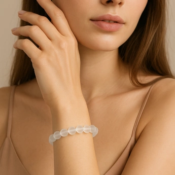 Náramek z křišťálových kuliček 12 mm Daisy