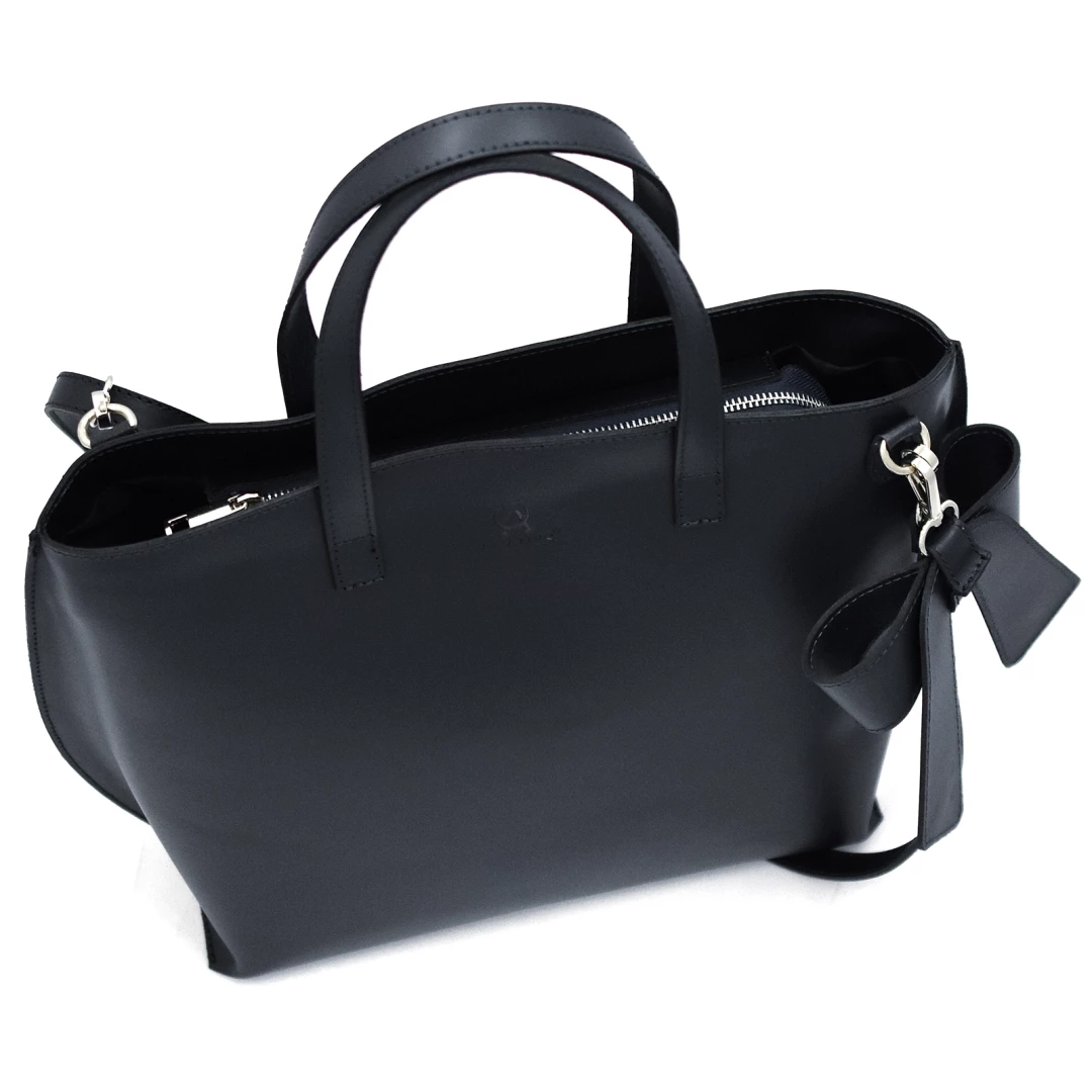 Velká kožená kabelka Aranys - Safír