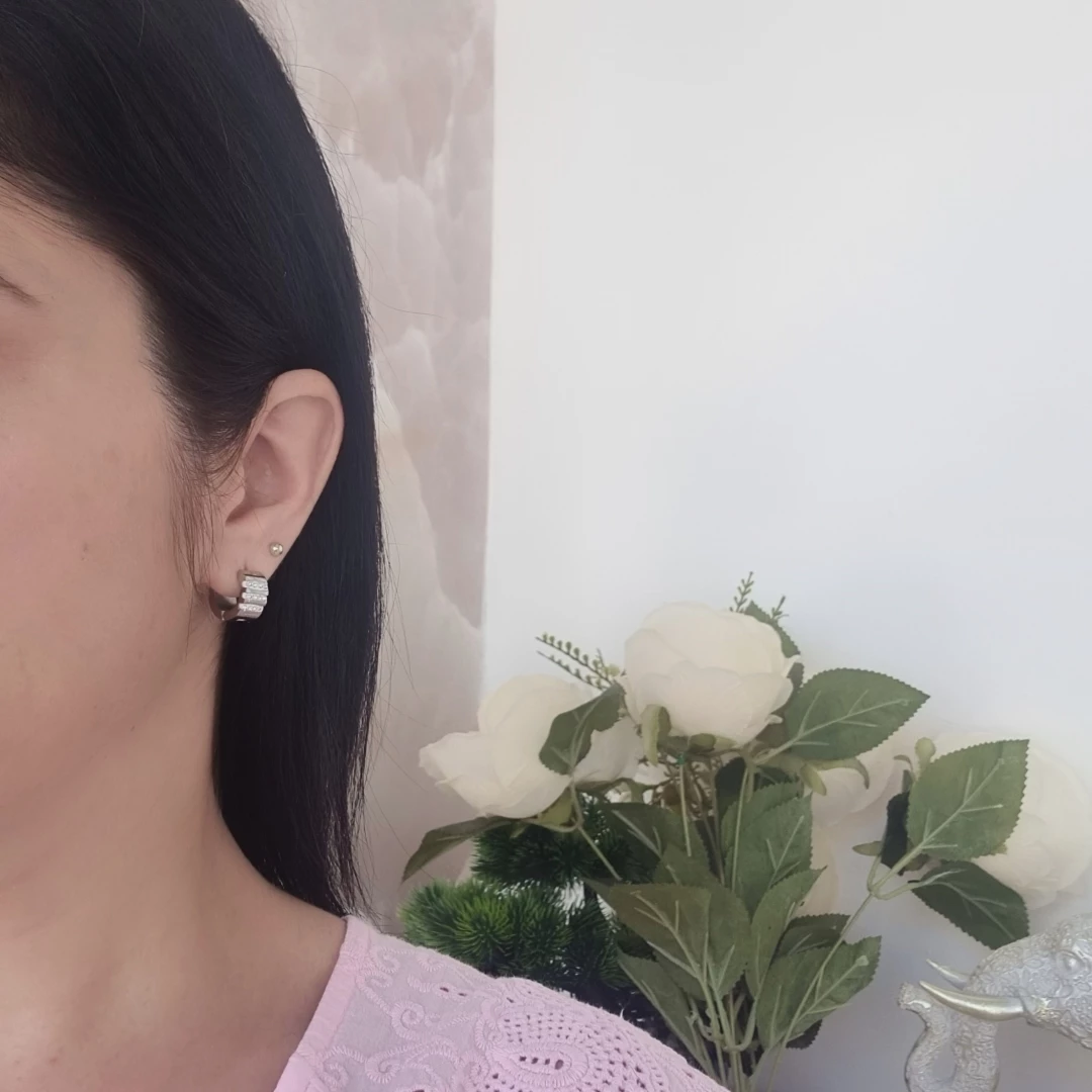 Ocelové zdobené náušnice Moonshine 13mm/20mm Malé