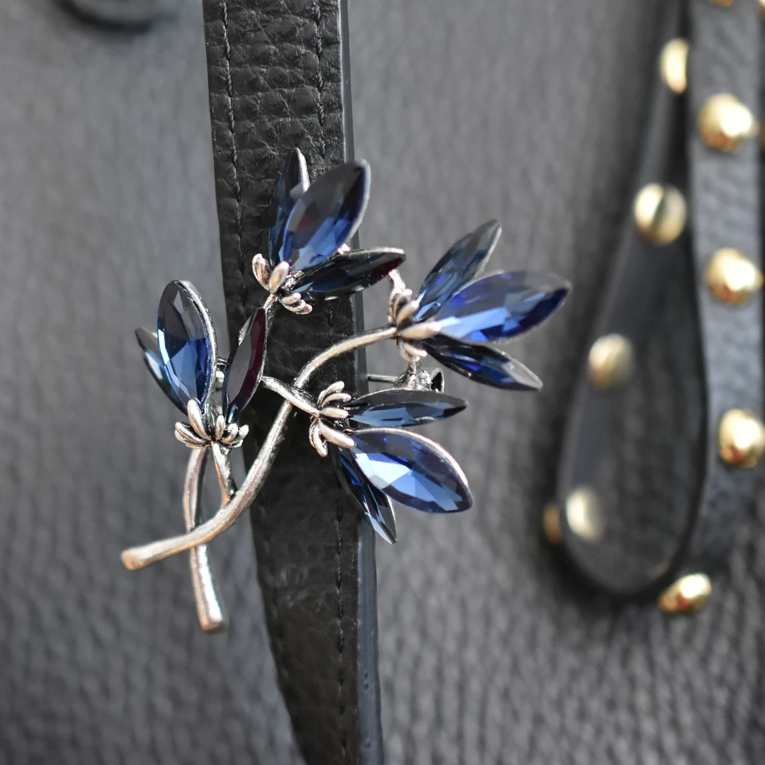 Brož Větvička s krystaly Swarovski