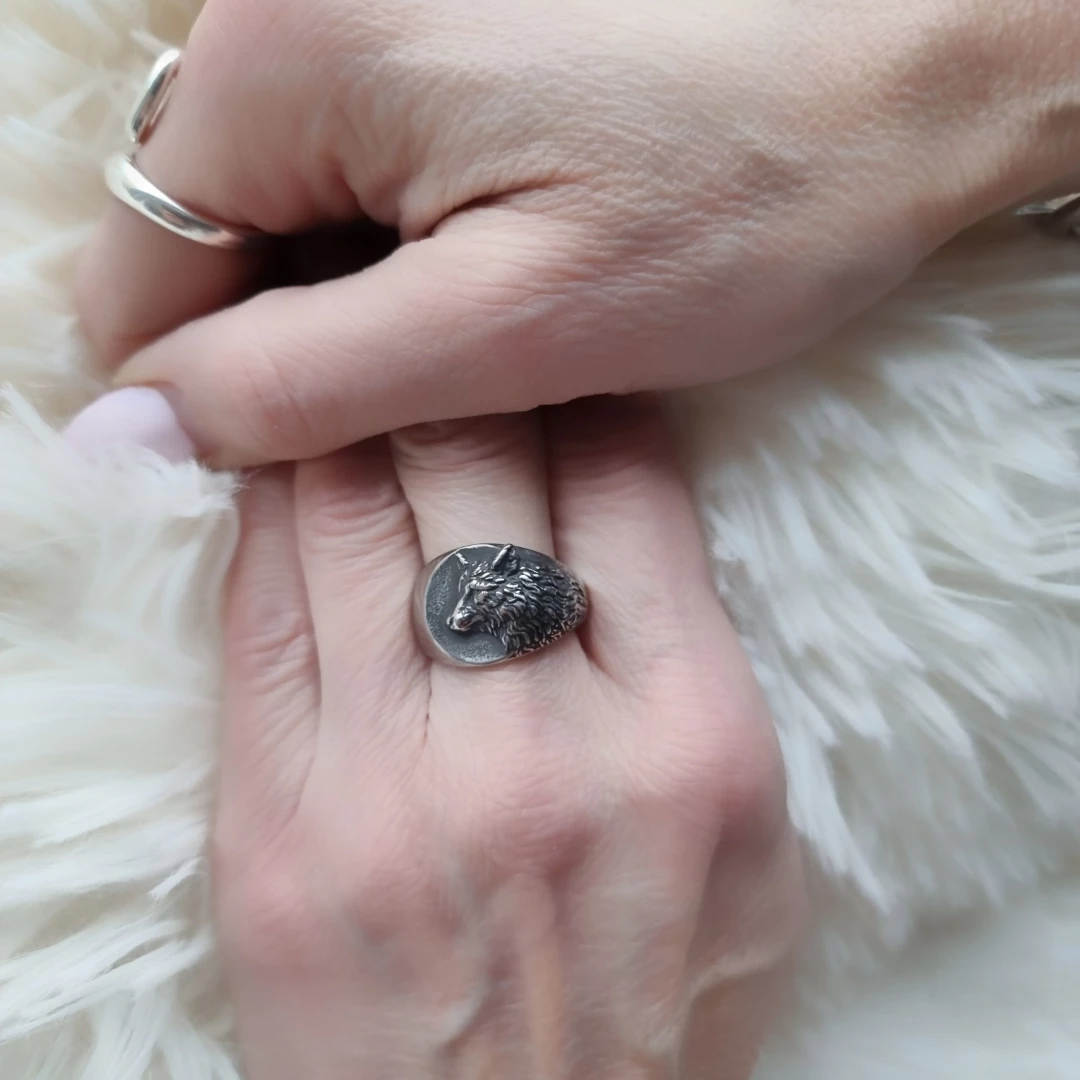 Prsten vlk z chirurgické oceli