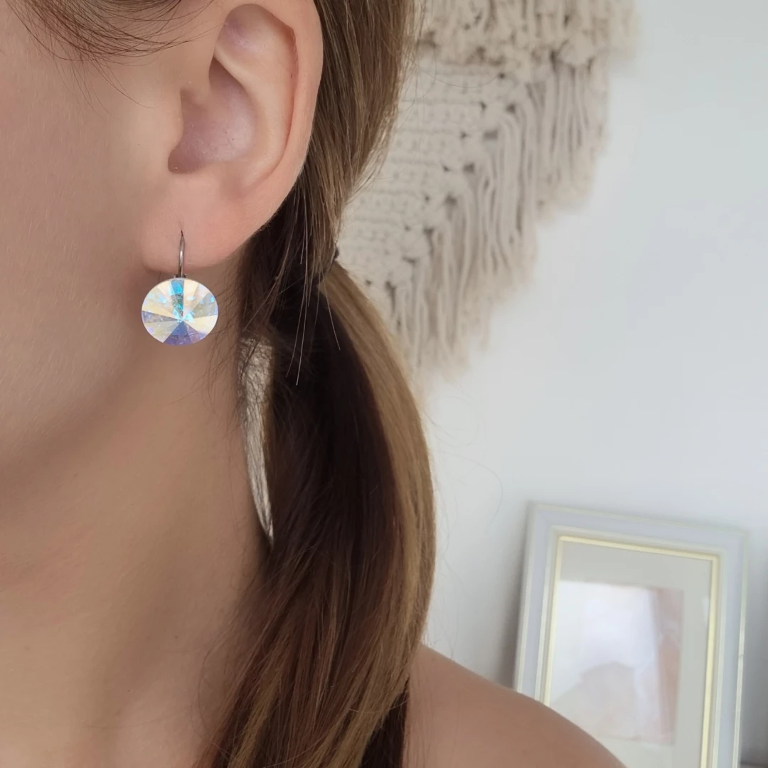 Náušnice Swarovski rivoli Charmayane