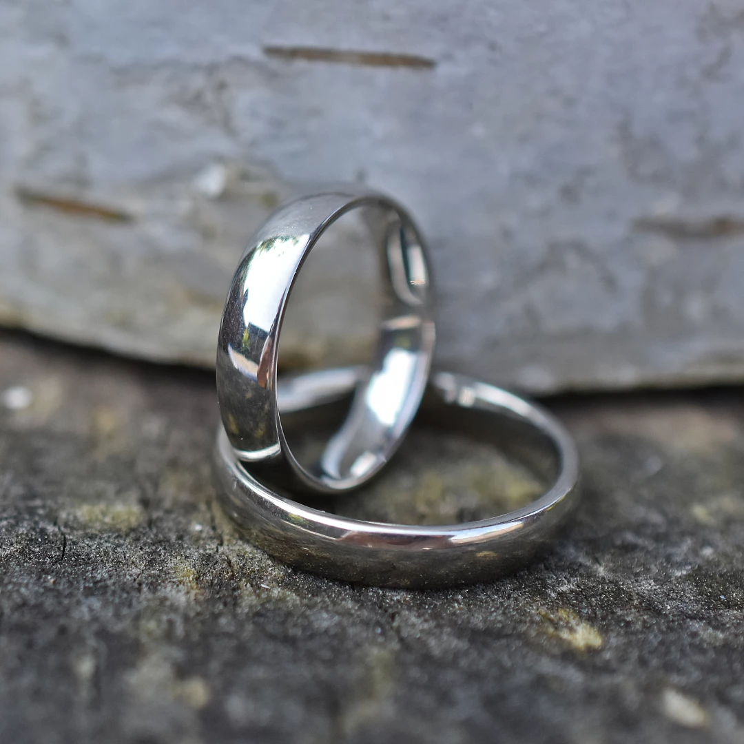 Ocelové snubní prsteny Elegant