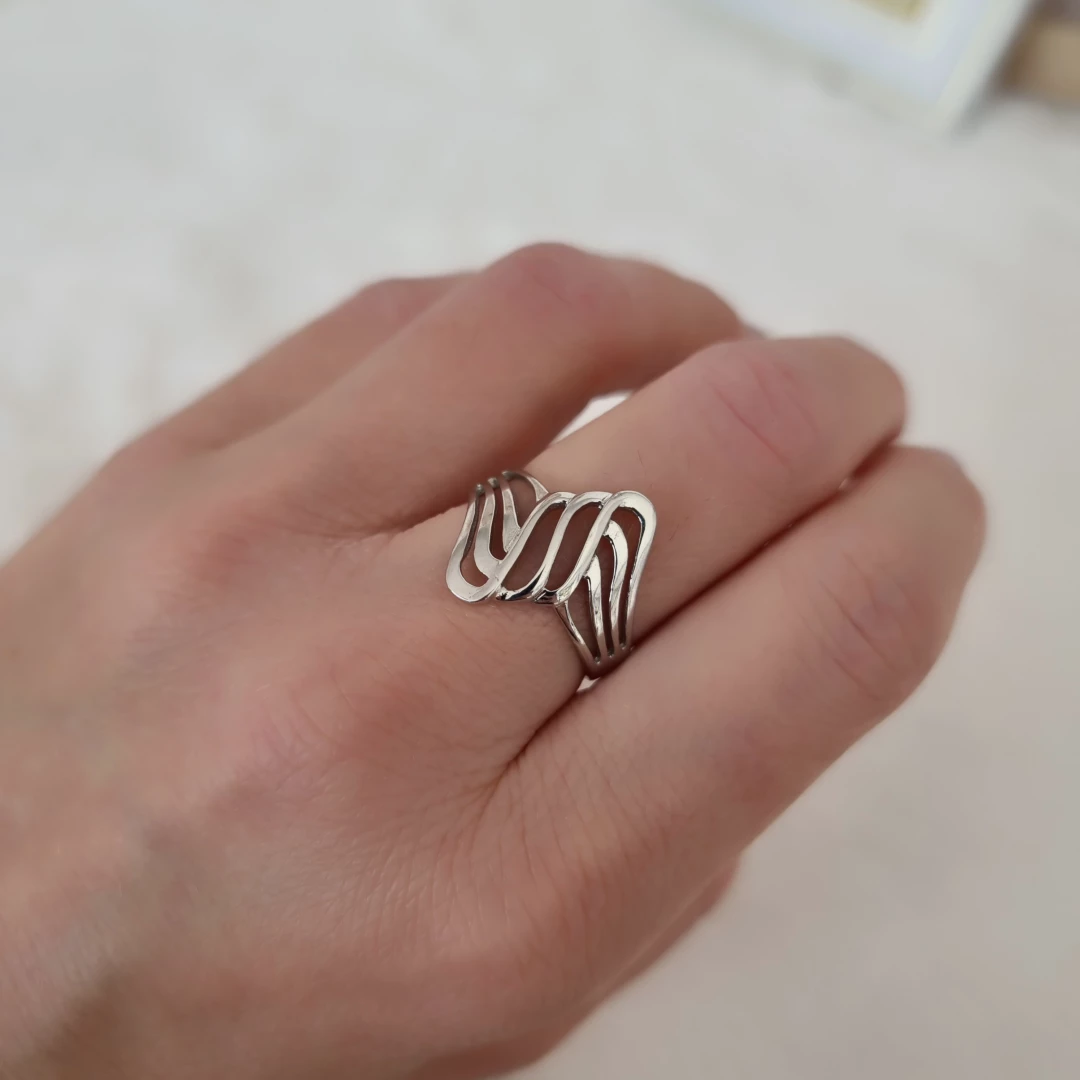 Stříbrný prsten vlnka Madison
