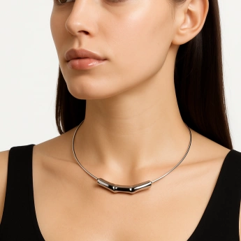 Stříbrný extravagantní náhrdelník Gloria