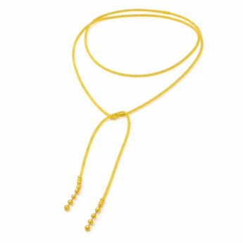 Perličkový žlutý náhrdelník Yelow