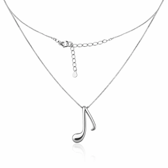 Stříbrný náhrdelník Nota – symbol hudby