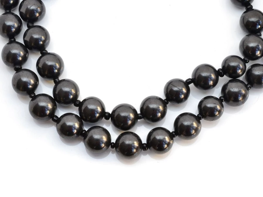 Náhrdelník šungit - kuličky Kail