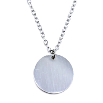 Ocelový náhrdelník s kulatým medailonkem Relic