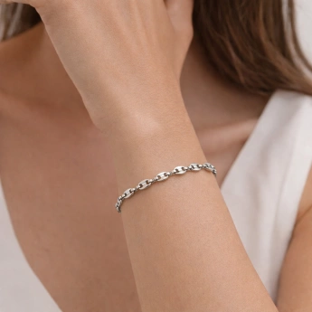 Náramek z chirurgické oceli  Snake