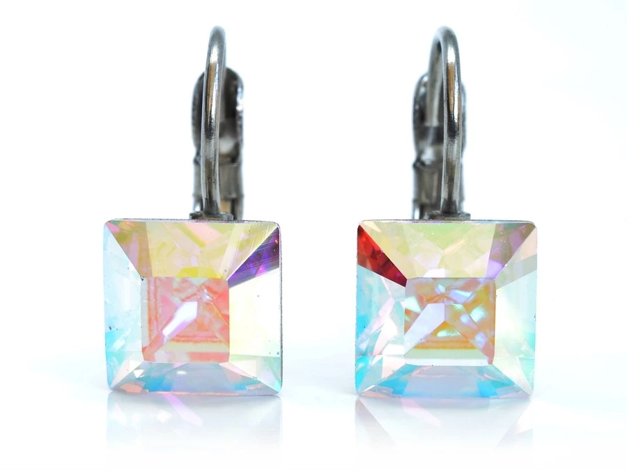Ocelové náušnice s krystalem Swarovski Elinia