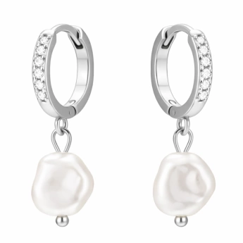 Stříbrné náušnice perly Thea
