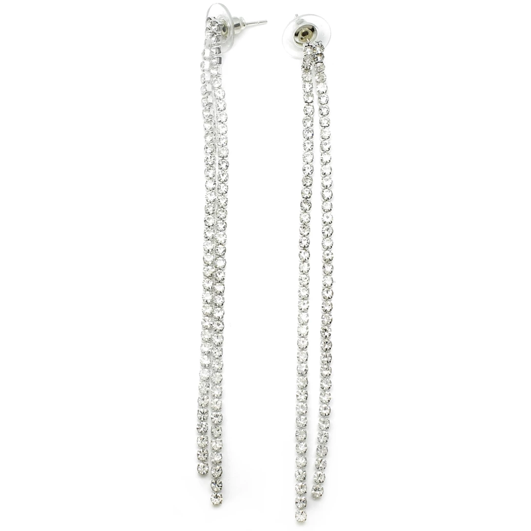 Štrasové visací náušnice Anelis