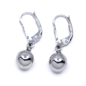Stříbrné náušnice kulička 8 - 15 mm Sigi