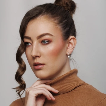 Stříbrné náušnice s moissanitem Marsy