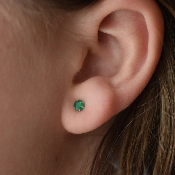 Náušnice smaragd Smrusa