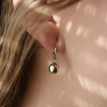 Stříbrné náušnice kulička 8 - 15 mm Sigi