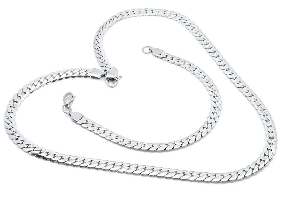 Ocelová sada náhrdelníku a náramku 4 mm – nastavitelná délka