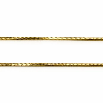 Ocelový náhrdelník Struna 2 mm – zlacená chirurgická ocel