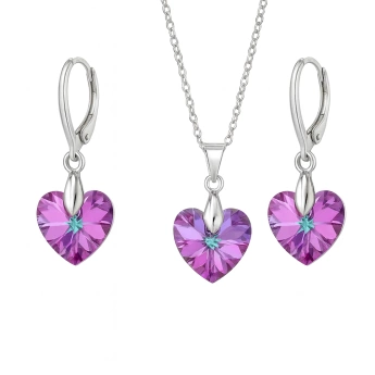 Ocelová souprava Swarovski Pinkie