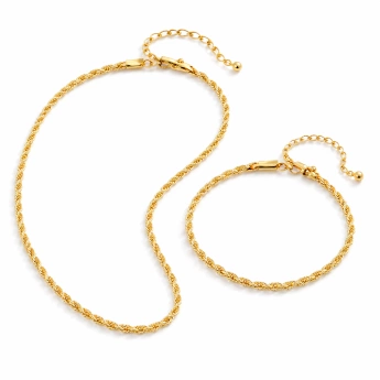 Ocelová souprava zlacená