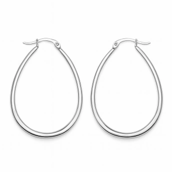 Oválné náušnice z chirurgické oceli Boss