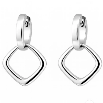 Ocelové náušnice – elegantní geometrický design