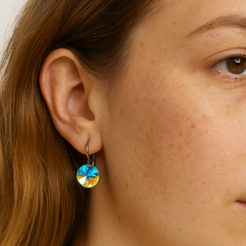 Náušnice Swarovski rivoli Charmayane