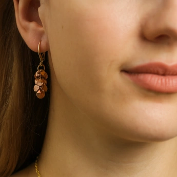 Ocelová souprava Swarovski zlacená Suri