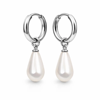 Ocelové náušnice kruhy zlacené 2v1 30 mm