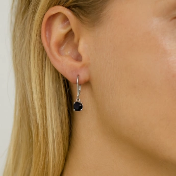Náušnice Swarovski Rivoli Černá