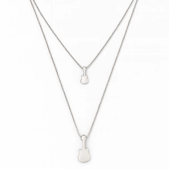 Ocelový přívěsek kytara