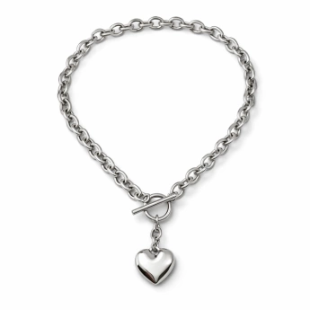 Ocelový náhrdelník se srdíčkem na gravírování Tifany