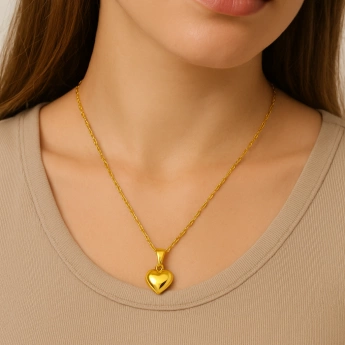 Náhrdelník z chirurgické oceli srdce Lotta