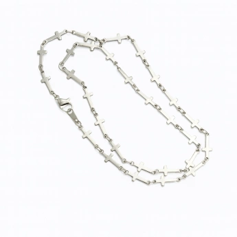 Ocelový náhrdelník křížky Silviana