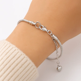 Ocelový náramek srdce se vzkazem Note