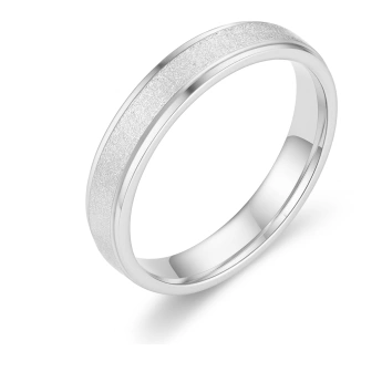 Ocelový snubní prsten Lux